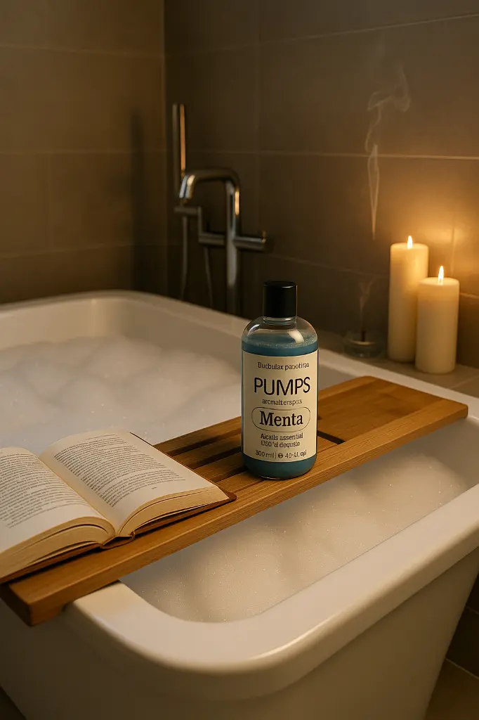 Burbuja Menta en tina.webp